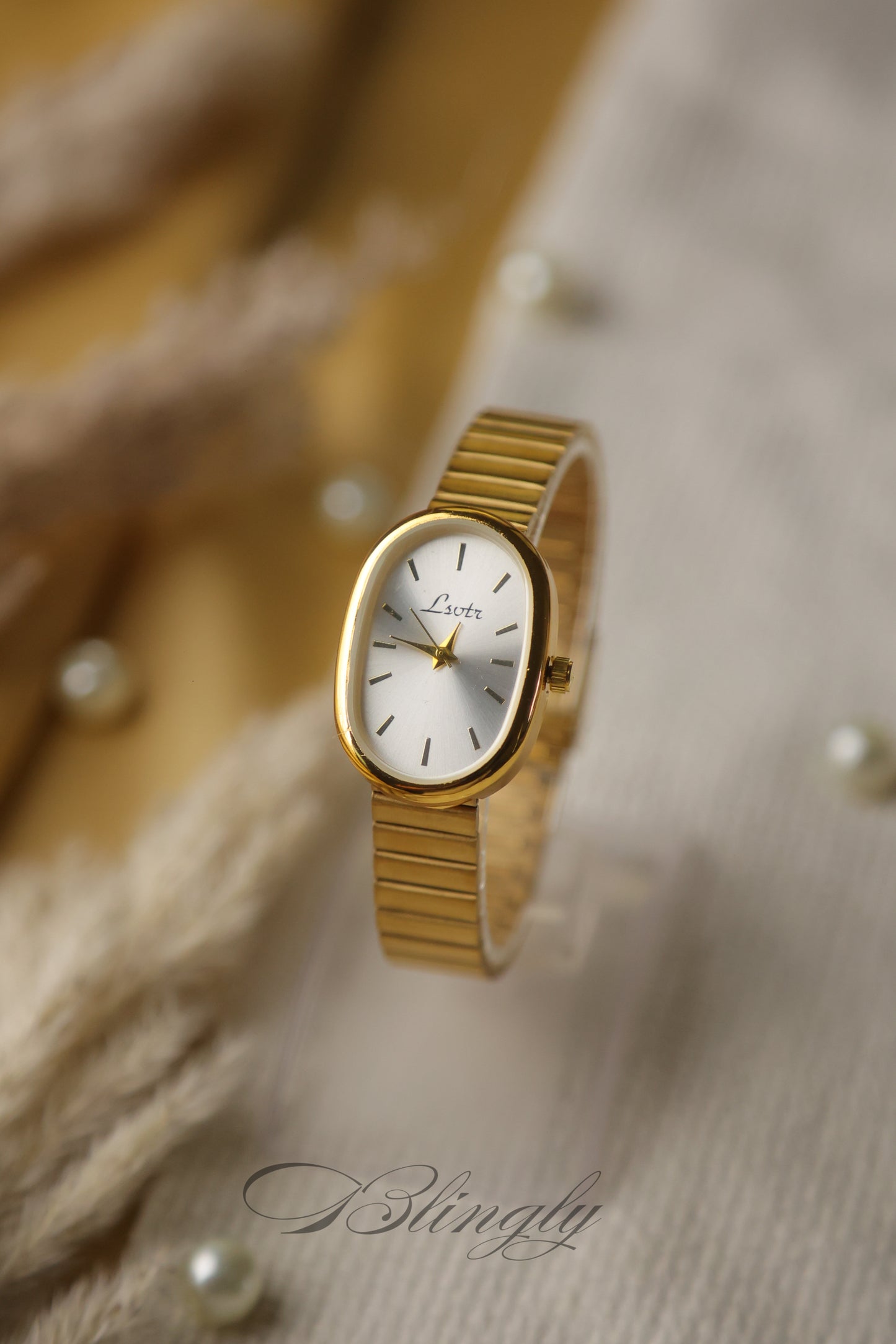 Lustr Oval Gold